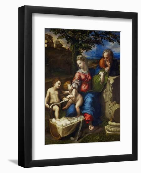 The Holy Family Under an Oak Tree-Raphael-Framed Giclee Print