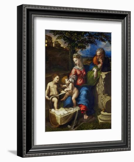 The Holy Family Under an Oak Tree-Raphael-Framed Giclee Print