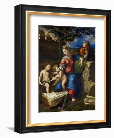 The Holy Family Under an Oak Tree-Raphael-Framed Giclee Print