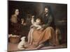 The Holy Family with a Bird-Bartolome Esteban Murillo-Mounted Giclee Print