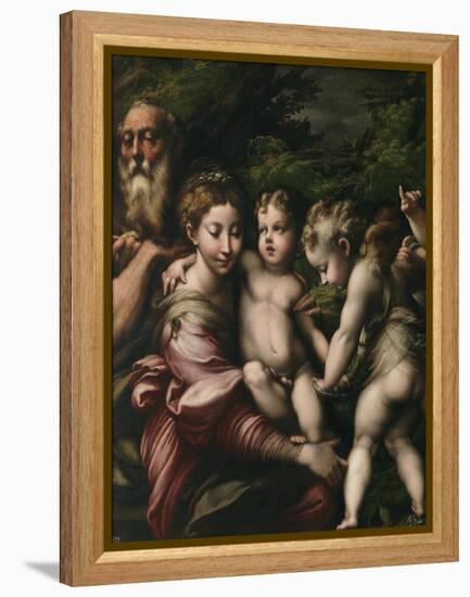 The Holy Family with Angels-Parmigianino-Framed Premier Image Canvas