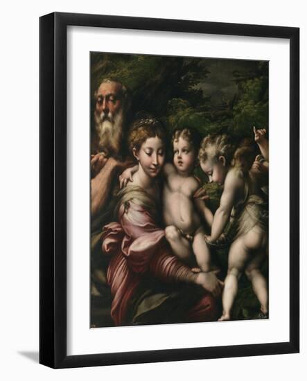 The Holy Family with Angels-Parmigianino-Framed Giclee Print