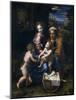 The Holy Family with John the Baptist and Saint Elizabeth (La Perl)-Raphael-Mounted Giclee Print