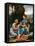 The Holy Family with John the Baptist as a Boy and Saint Elizabeth (La Petite Sainte Famill)-Giulio Romano-Framed Premier Image Canvas