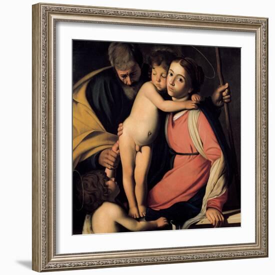 The Holy Family with John the Baptist as a Boy, Early 17th C-Caravaggio-Framed Giclee Print