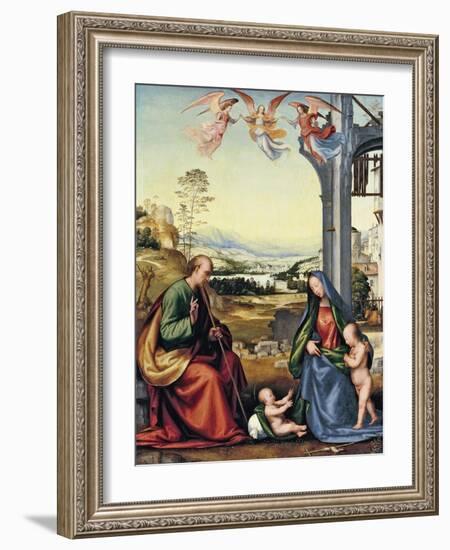 The Holy Family with John the Baptist-Fra Bartolommeo-Framed Giclee Print