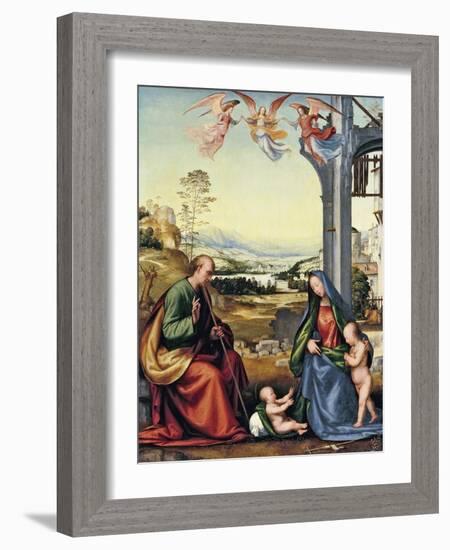 The Holy Family with John the Baptist-Fra Bartolommeo-Framed Giclee Print