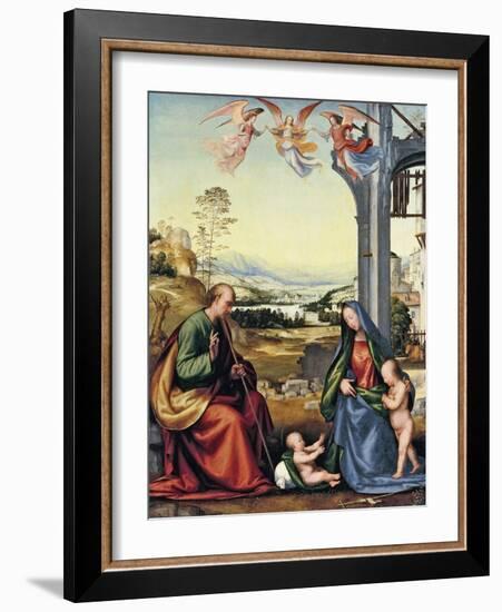 The Holy Family with John the Baptist-Fra Bartolommeo-Framed Giclee Print