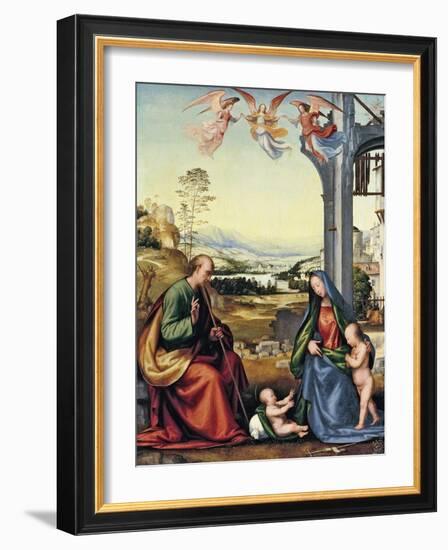 The Holy Family with John the Baptist-Fra Bartolommeo-Framed Giclee Print