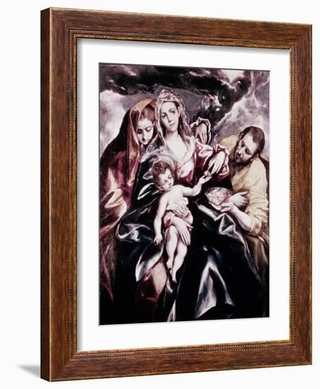 The Holy Family with Mary Magdalene-El Greco-Framed Giclee Print