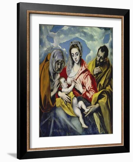 The Holy Family with Saint Anne, C. 1595-El Greco-Framed Giclee Print