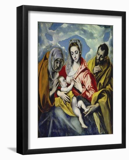 The Holy Family with Saint Anne, C. 1595-El Greco-Framed Giclee Print