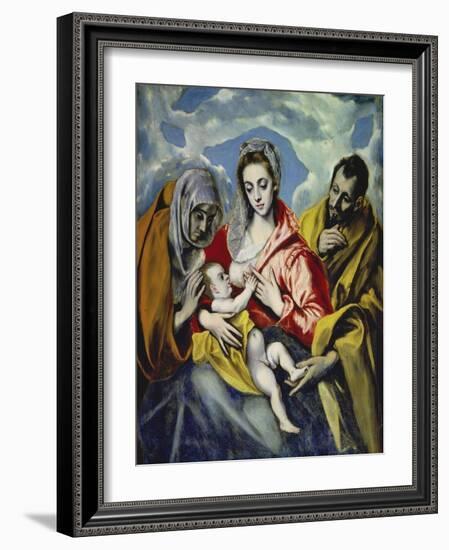 The Holy Family with Saint Anne, C. 1595-El Greco-Framed Giclee Print