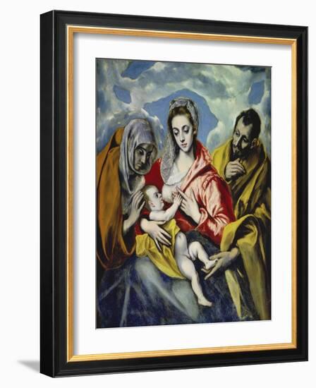 The Holy Family with Saint Anne, C. 1595-El Greco-Framed Giclee Print