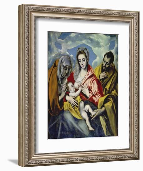 The Holy Family with Saint Anne, C. 1595-El Greco-Framed Giclee Print