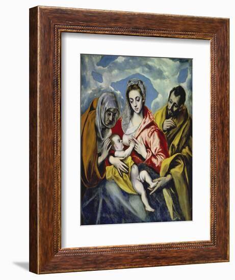 The Holy Family with Saint Anne, C. 1595-El Greco-Framed Giclee Print