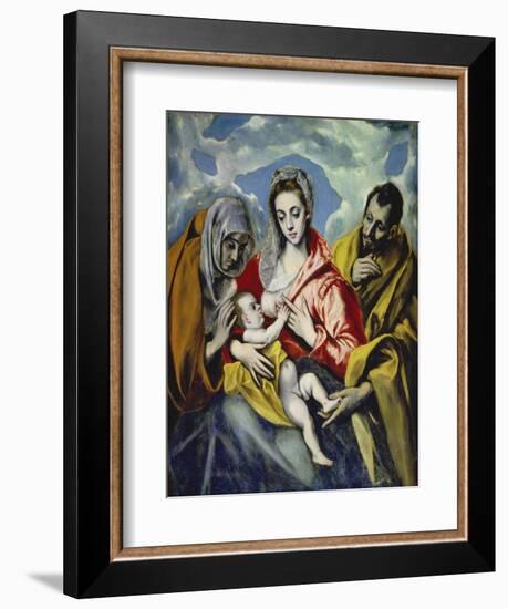 The Holy Family with Saint Anne, C. 1595-El Greco-Framed Giclee Print