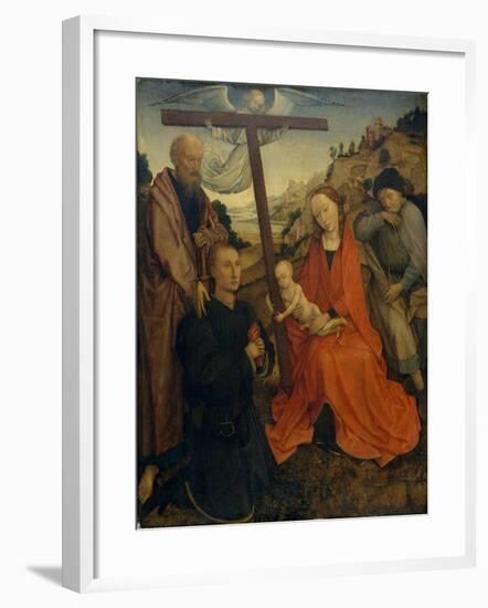 The Holy Family with Saint Paul and a Donor-Rogier van der Weyden-Framed Giclee Print