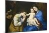 The Holy Family with Saints Anne and Catherine of Alexandria-Jusepe de Ribera-Mounted Art Print