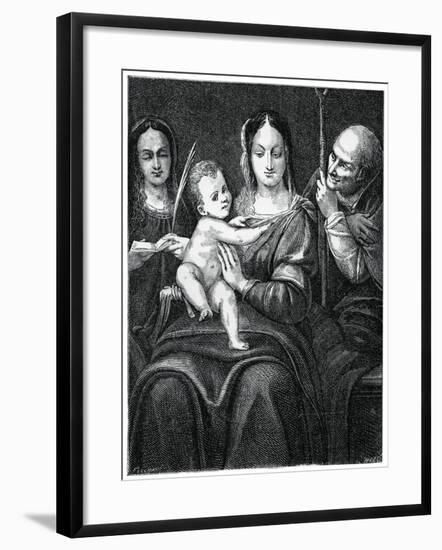 The Holy Family with St Catherine, 1769-null-Framed Giclee Print