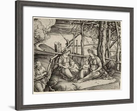 The Holy Family with St. Elizabeth and the Infant St. John, C. 1499-1501-Jacopo De' Barbari-Framed Giclee Print