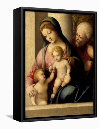 The Holy Family with the Infant Saint John the Baptist, c.1515-Correggio-Framed Premier Image Canvas