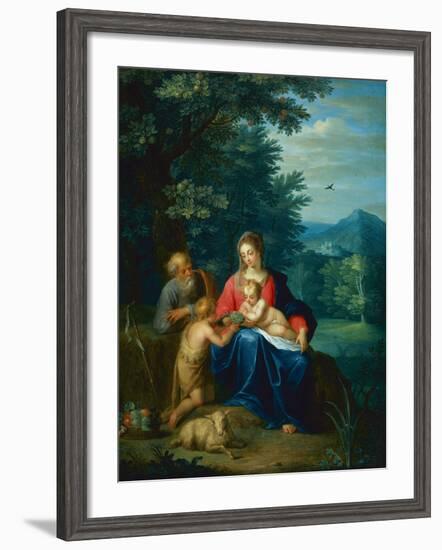 The Holy Family with the Infant St. John the Baptist-Pieter van Avont-Framed Giclee Print