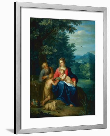 The Holy Family with the Infant St. John the Baptist-Pieter van Avont-Framed Giclee Print