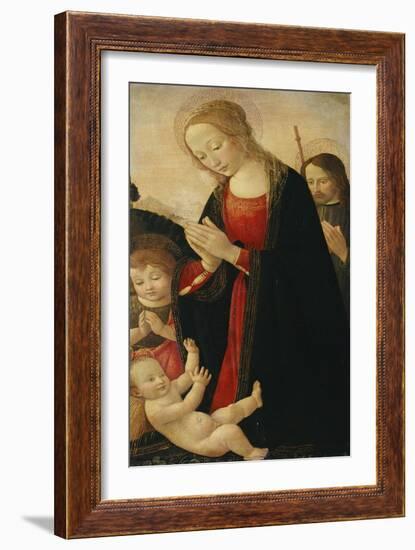 The Holy Family with the Infant St. John the Baptist-Jan Brueghel the Elder-Framed Giclee Print