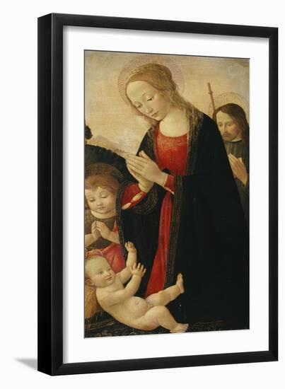 The Holy Family with the Infant St. John the Baptist-Jan Brueghel the Elder-Framed Giclee Print