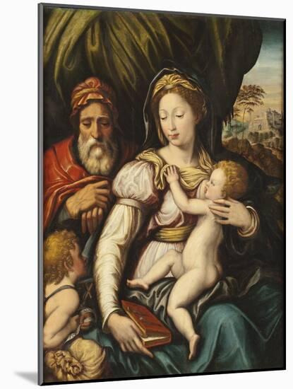 The Holy Family with the Infant St John-Italian School-Mounted Giclee Print
