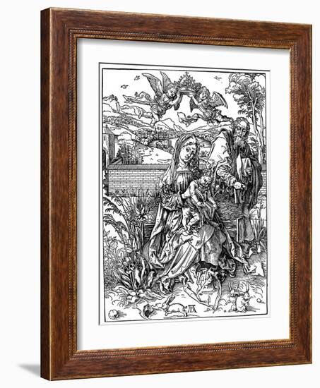 The Holy Family with the Three Hares, 1497-Albrecht Durer-Framed Giclee Print
