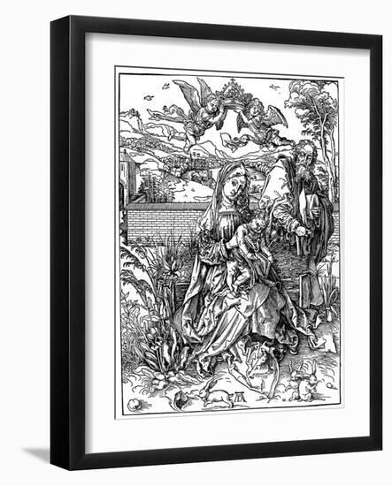 The Holy Family with the Three Hares, 1497-Albrecht Durer-Framed Giclee Print