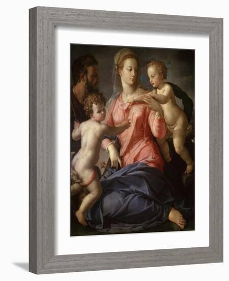 The Holy Family with the Young John the Baptist, 1540-Agnolo Bronzino-Framed Giclee Print