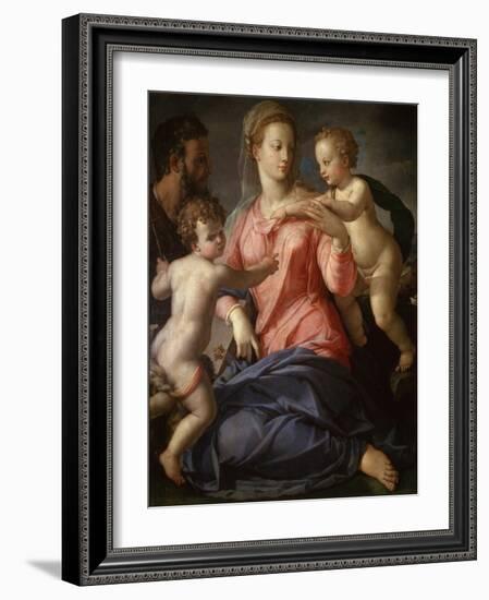 The Holy Family with the Young John the Baptist, 1540-Agnolo Bronzino-Framed Giclee Print