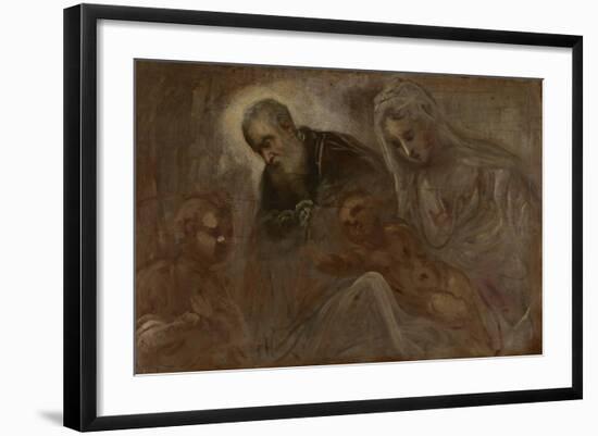 The Holy Family with the Young Saint John the Baptist, 1547-Jacopo Robusti Tintoretto-Framed Giclee Print