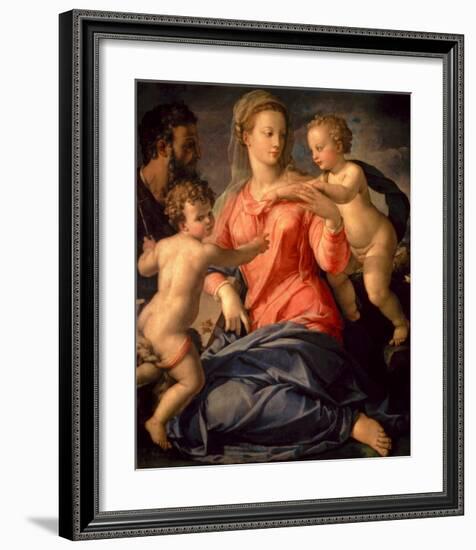 The Holy Family-Agnolo Bronzino-Framed Art Print