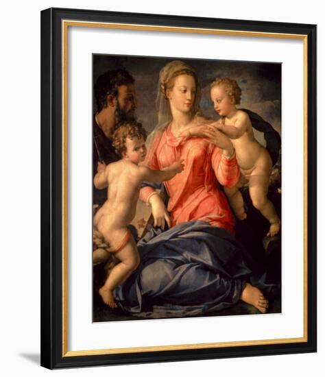 The Holy Family-Agnolo Bronzino-Framed Art Print