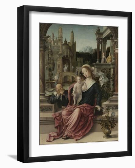 The Holy Family-Jan Gossaert-Framed Art Print