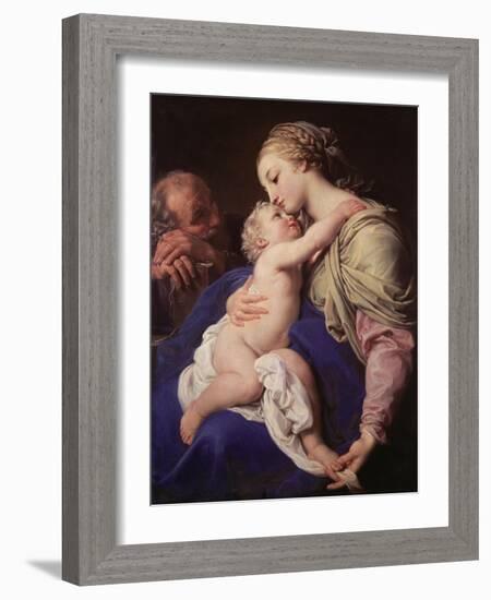 The Holy Family-Pompeo Batoni-Framed Giclee Print