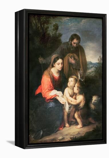 The Holy Family-Bartolome Esteban Murillo-Framed Premier Image Canvas