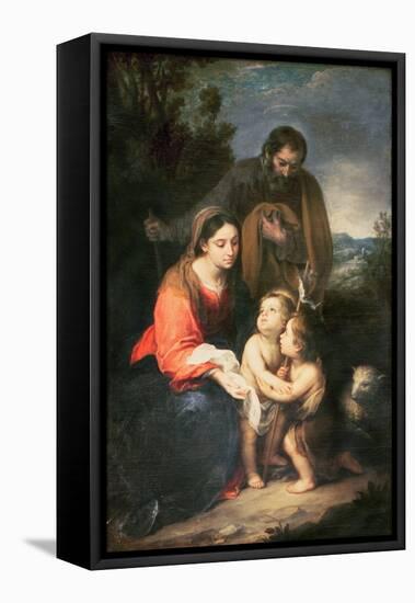 The Holy Family-Bartolome Esteban Murillo-Framed Premier Image Canvas