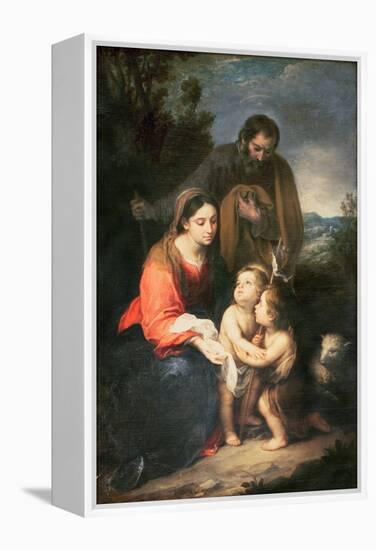 The Holy Family-Bartolome Esteban Murillo-Framed Premier Image Canvas