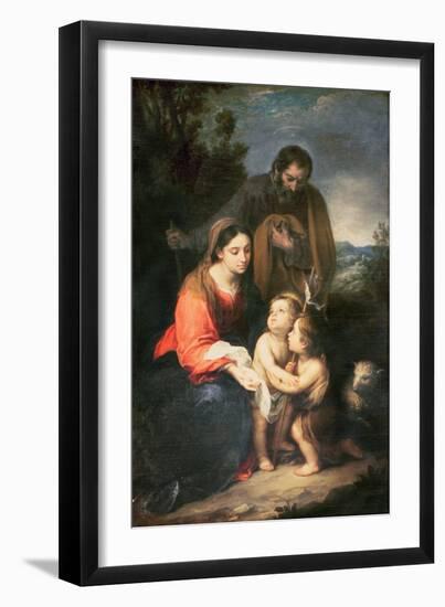 The Holy Family-Bartolome Esteban Murillo-Framed Giclee Print