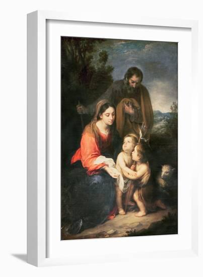 The Holy Family-Bartolome Esteban Murillo-Framed Giclee Print