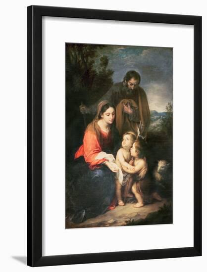 The Holy Family-Bartolome Esteban Murillo-Framed Giclee Print