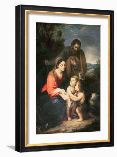 The Holy Family-Bartolome Esteban Murillo-Framed Giclee Print