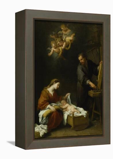 The Holy Family-Bartolome Esteban Murillo-Framed Premier Image Canvas