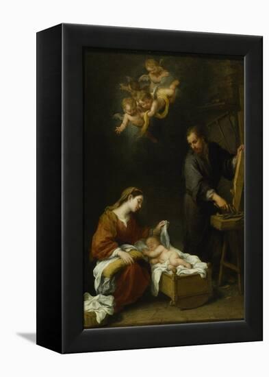 The Holy Family-Bartolome Esteban Murillo-Framed Premier Image Canvas