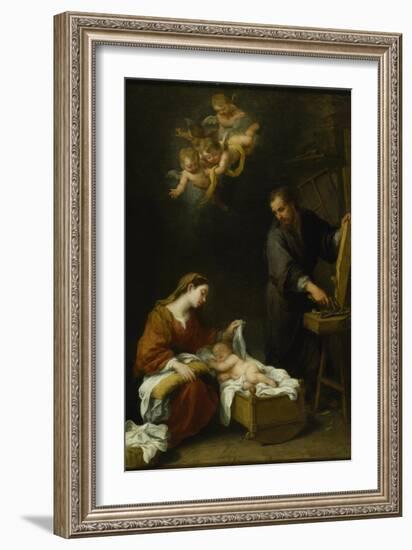 The Holy Family-Bartolome Esteban Murillo-Framed Giclee Print